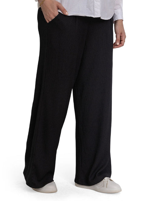 Black Crochet Pant