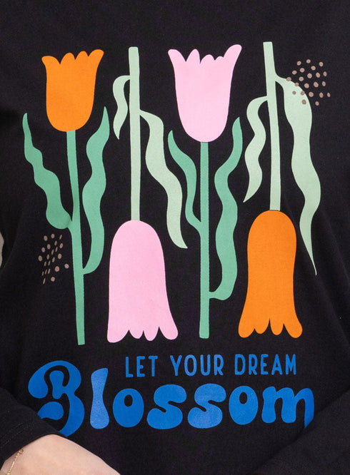 Black Printed Long-Sleeve Design 21