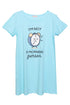 Baby Blue Night Shirt - Design 17 - Khotwh