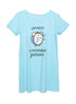 Baby Blue Night Shirt - Design 17 - Khotwh