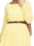Baby Yellow Basic Dress - Khotwh