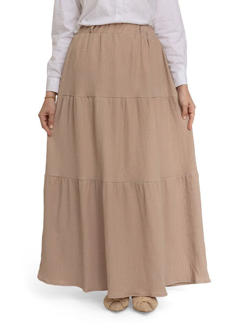 Beige Crochet Skirt - Khotwh