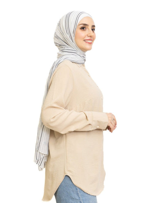 Beige CY - Over Size Shirt - Khotwh