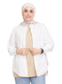 Beige Long Sleeveless - Khotwh