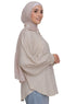 Beige Striped Linen Shirt - Khotwh