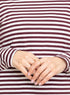Bergundy Lines Long Sleeve - Khotwh