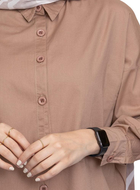 Biscuit Over - Size Shirt - Khotwh