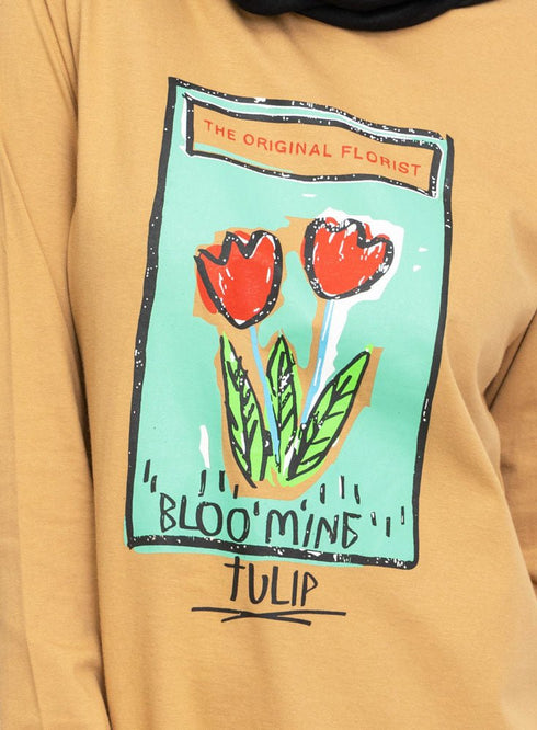 Biscuit Printed Long - Sleeve Design 11 - Khotwh