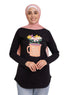 Black - Design 25 Printed Long - Sleeve - Khotwh