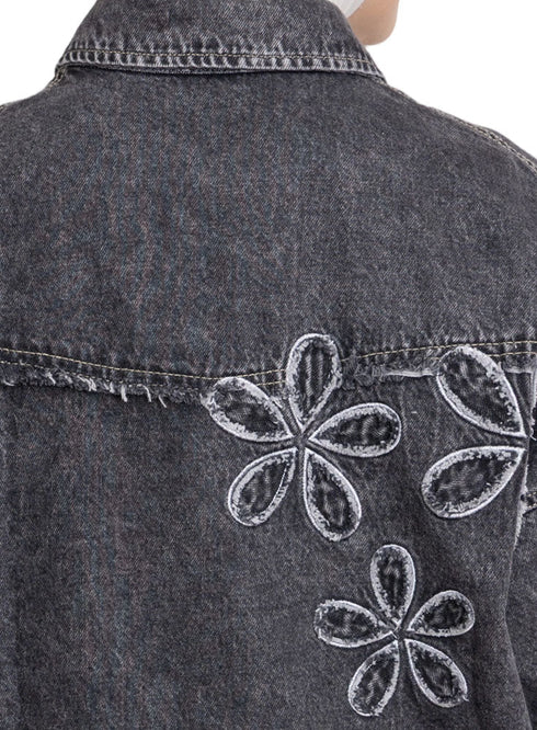 Black Design 7110 Jeans Jacket - Khotwh