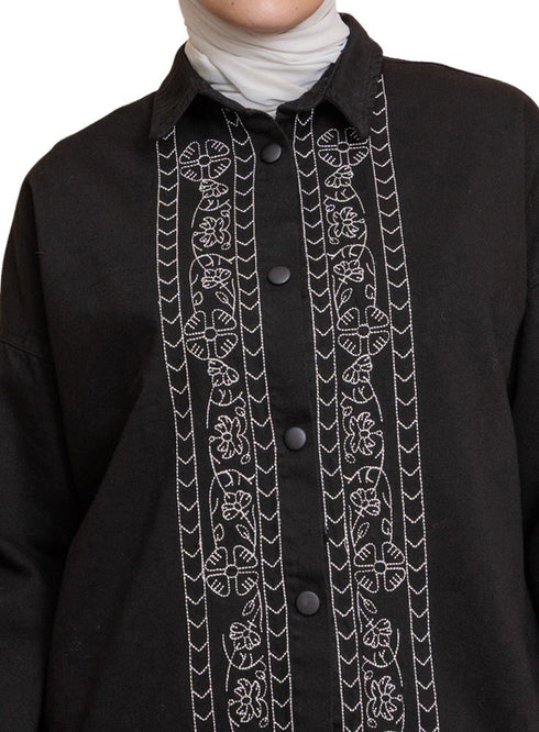 Black Gabardine Jacket 2 - Khotwh