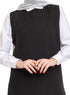 Black Linen Sleeveless Dress - Khotwh