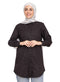Black Long Poplin Shirt - Khotwh
