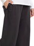 Black Melton Wide Leg (W) - Khotwh