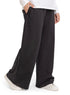 Black Melton Wide Leg (W) - Khotwh