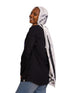 Black Printed Long - Sleeve Design 18 - Khotwh