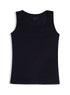 Black Round Slim Fit Top - Khotwh