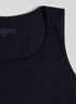Black Round Slim Fit Top - Khotwh
