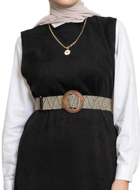 Black Sleeve - Less Dress - Khotwh