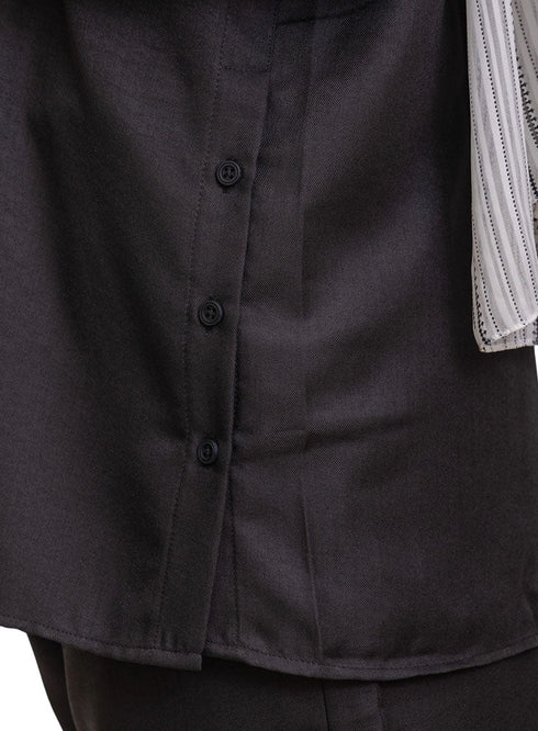Black V - Linen Suit - Khotwh