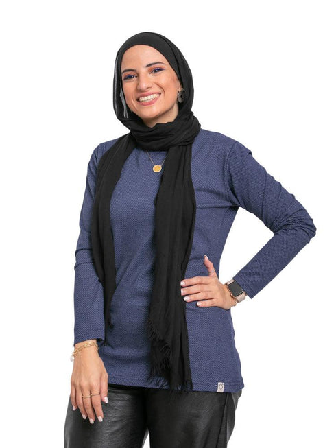 Brick - Navy B - Long - Sleeve - Khotwh