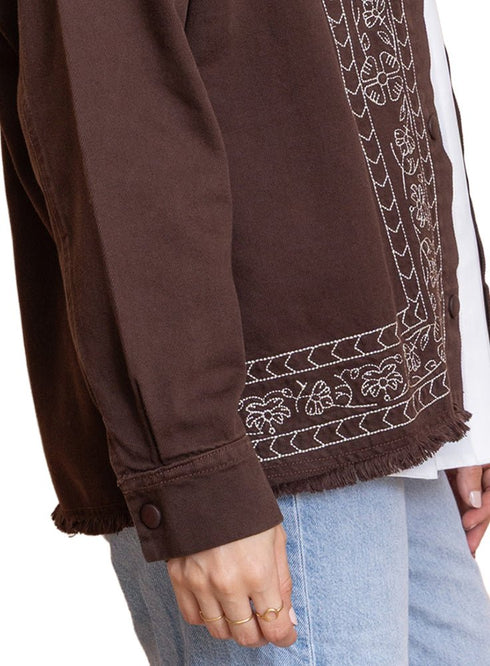 Brown Gabardine Jacket 2 - Khotwh