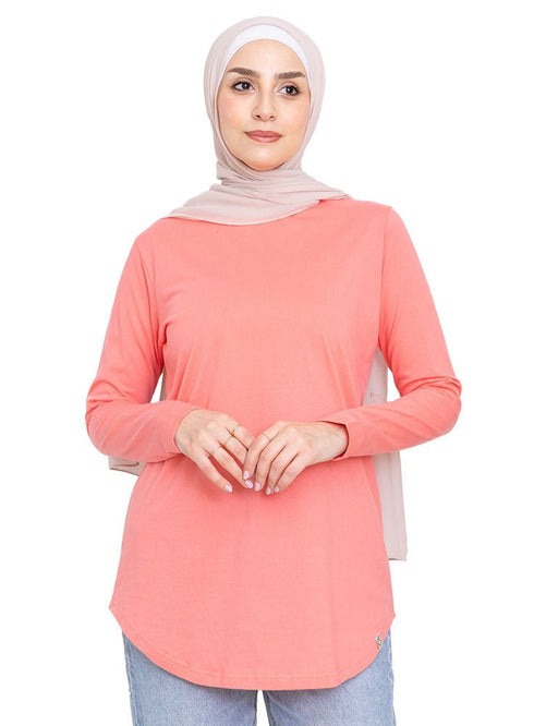 Bubblegum Curved Long - Sleeve - Khotwh