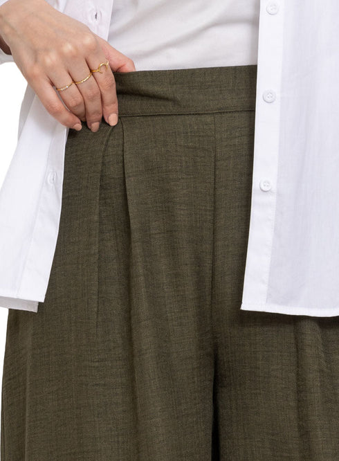 Cedar linen Wide Leg - Khotwh