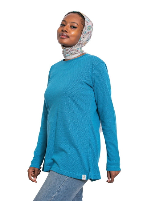 Cell Turquise B - Long - Sleeve - Khotwh