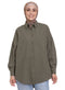 Cilantro Linen Pocket Over Size Shirt - Khotwh