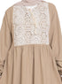 Coffee Linen Dress - Khotwh