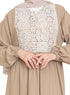 Coffee Linen Dress - Khotwh