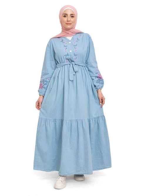 Cool Ice Design 7113Jeans Dress - Khotwh