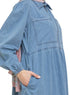 Cool Ice Zipper Denim Dress - Khotwh