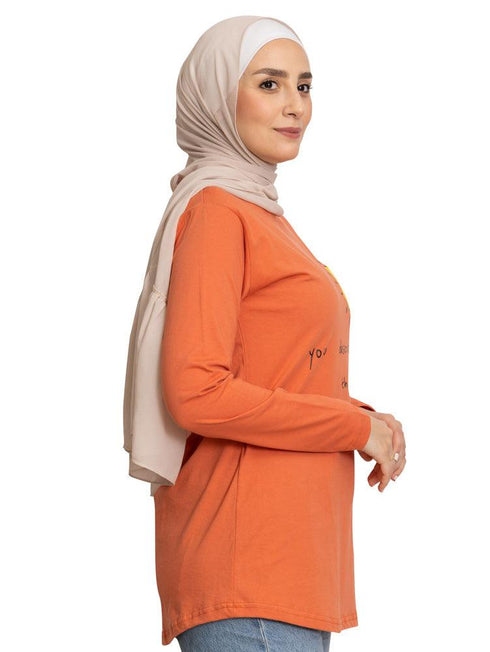 Copper Coin Printed Long - Sleeve Design 16 - Khotwh