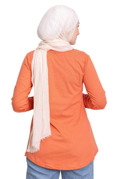 Copper Coin Printed Long - Sleeve Design 18 - Khotwh