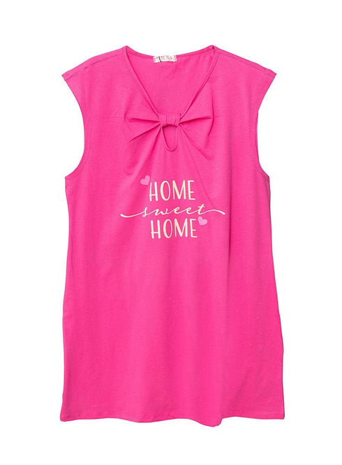 Crimson Pink knot Night Shirt - Design 4 - Khotwh