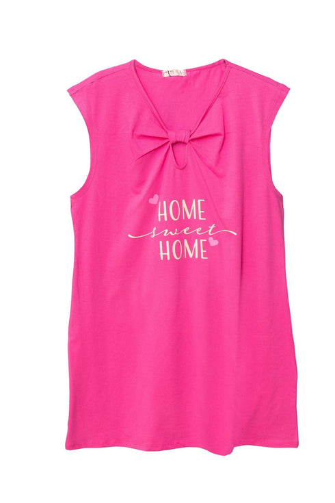 Crimson Pink knot Night Shirt - Design 4 - Khotwh