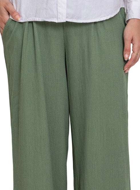 Dark Olive Crochet Pant - Khotwh