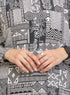 Design 10 Cloak Printed Blouse - Khotwh