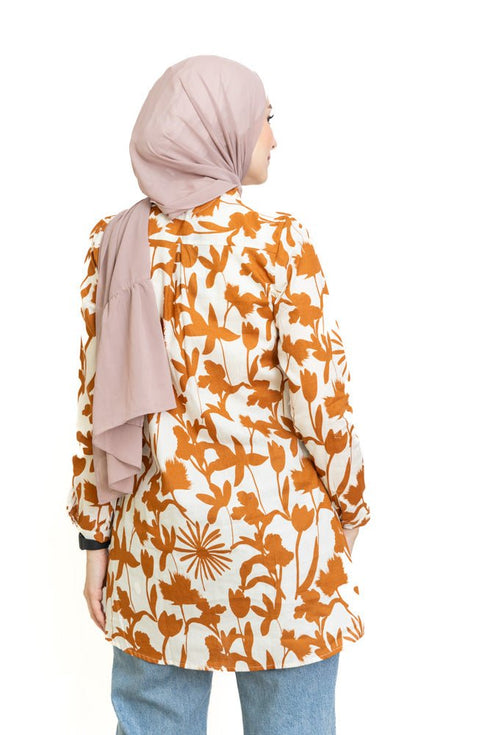 Design 19 Cloak Printed Blouse - Khotwh