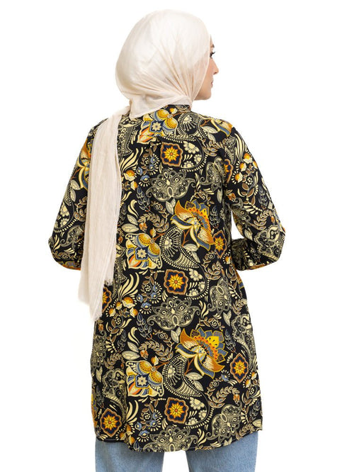 Design 5 Cloak Printed Blouse - Khotwh