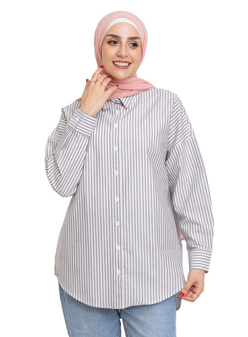 Design1 - Black Striped Over - Size Shirt - Khotwh
