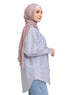 Design1 - Navy Striped Over - Size Shirt - Khotwh