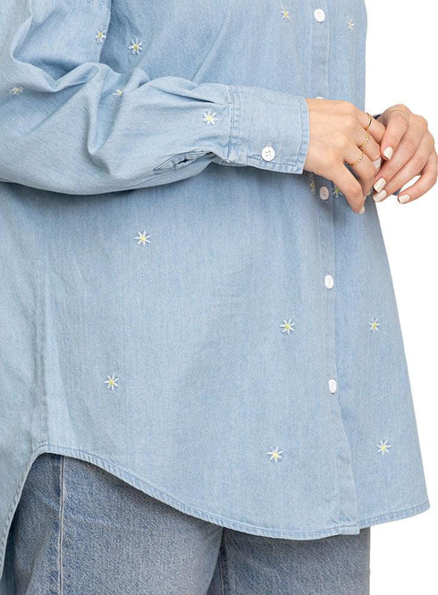 Flower - Ice E - Long Jeans Shirt - Khotwh