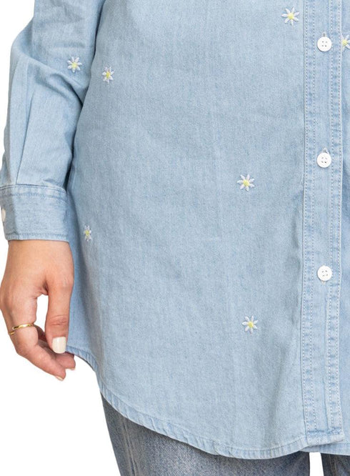 Flower - Ice E - Long Jeans Shirt - Khotwh