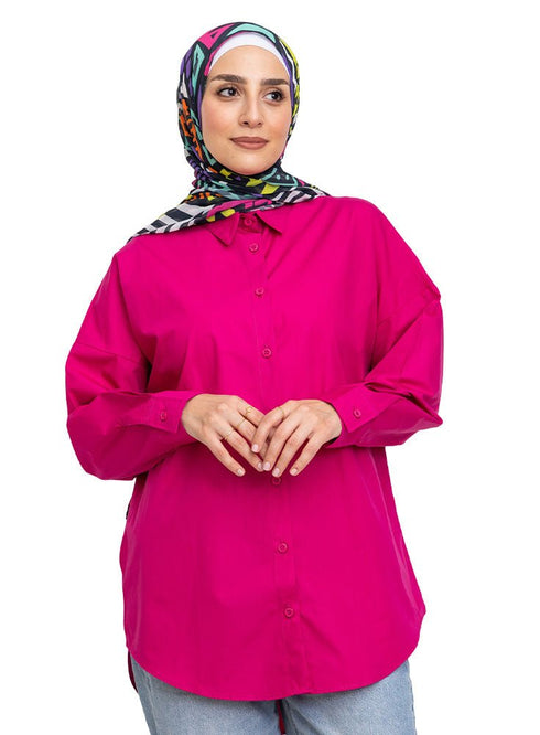 Flowery Over - Size Shirt - Khotwh