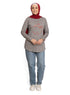 Forest Grey Printed Long - Sleeve Design 13 - Khotwh