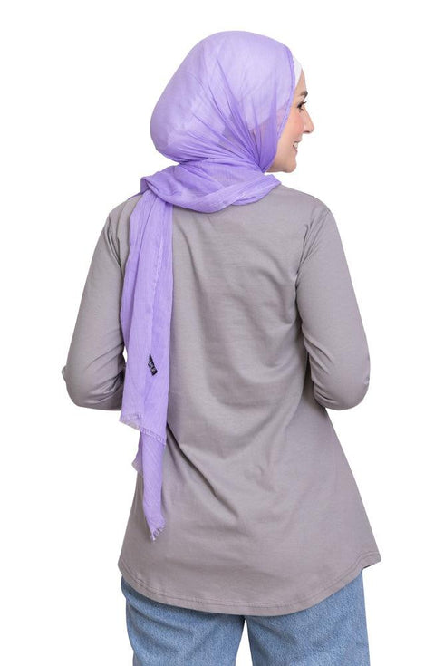 Forest Grey Printed Long - Sleeve Design 27 - Khotwh