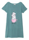 Green Olive Night Shirt - Design 16 - Khotwh